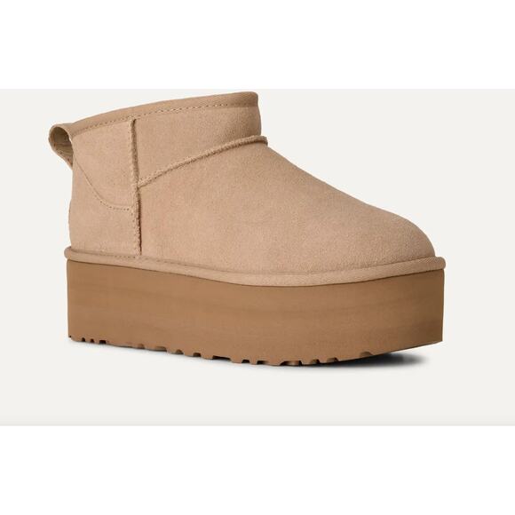 UGG Shoes - UGG Women's Classic Ultra Mini Platform Sand Color Size 7